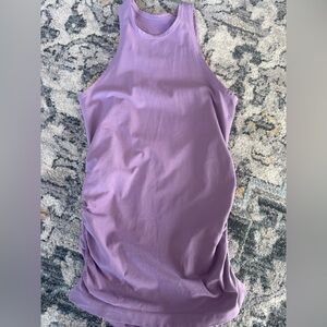NUX Women’s Purple Lavender Scrunch Side Tank Top Size M